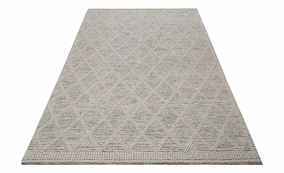 Esprit Handwebteppich   ¦ weiß ¦ Wolle ¦ Maße (cm): B: 110 H: 0,8 Teppiche günstig online kaufen