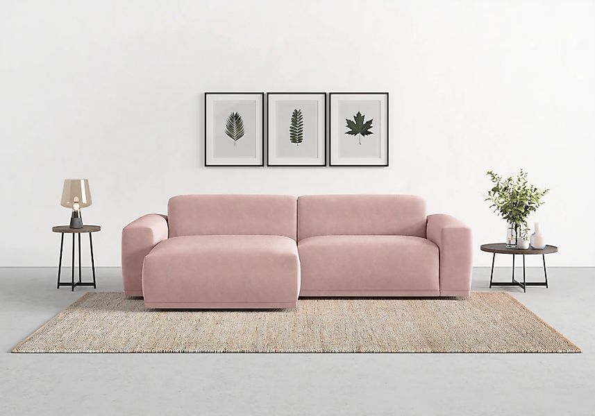 TRENDMANUFAKTUR Ecksofa "Braga, mit hochwertigem Kaltschaum, L-Form, in Cor günstig online kaufen
