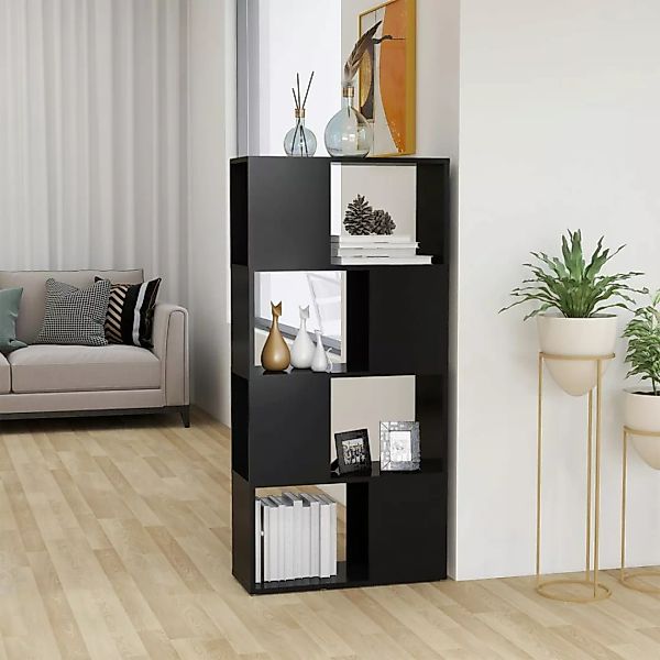 Bücherregal Raumteiler Grau 60x24x124,5 Cm Spanplatte günstig online kaufen