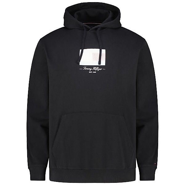 Tommy Hilfiger Hoodie mit Label-Print Farbe schwarz Größe: 5XL günstig online kaufen