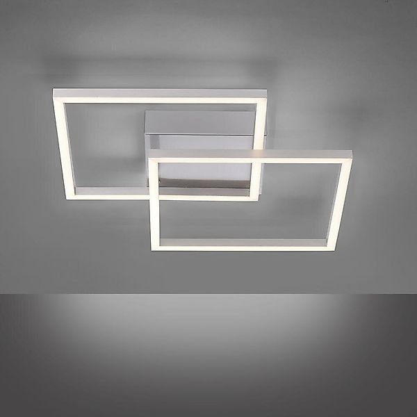 LED Deckenleuchte Iven in Silber 17,5W 1050lm günstig online kaufen