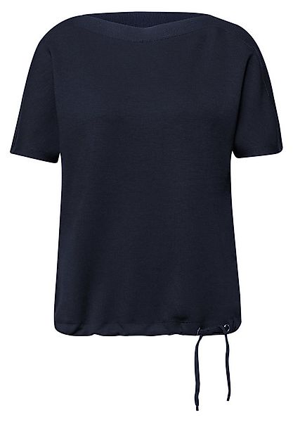 STREET ONE Kurzarmshirt LTD QR u-boat shirt w.rib coll günstig online kaufen