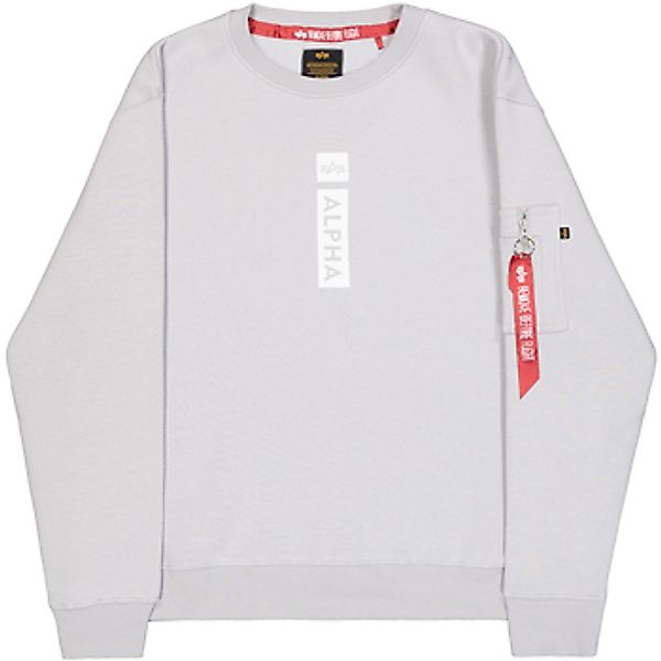 Alpha Industries  Sweatshirt Alpha Refl. Print Sweater - pastel grey günstig online kaufen