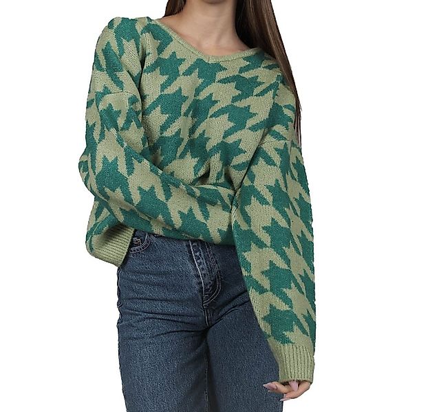 Kleinigkeit Strickpullover Wollma Dreieck Hahnentritt günstig online kaufen