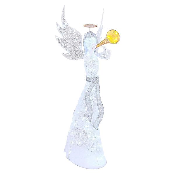 KOMFOTTEU Weihnachtsfigur Weihnachtsengel, mit 100 LED-Lichtern, günstig online kaufen