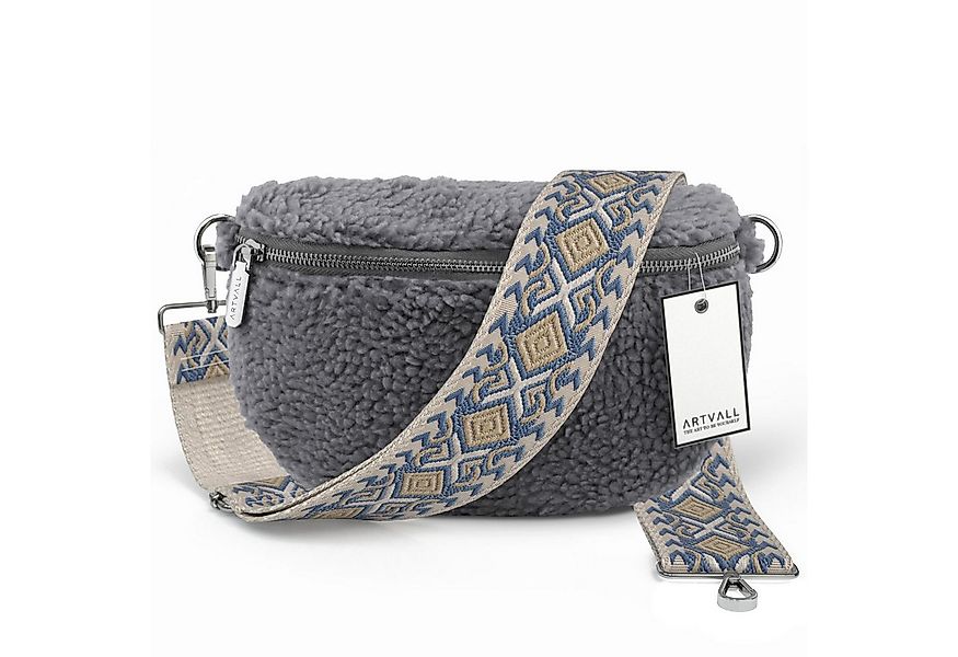 ARTVALL Umhängetasche Teddy Handtasche Damen Bag Brusttasche Stahlblau (Tas günstig online kaufen