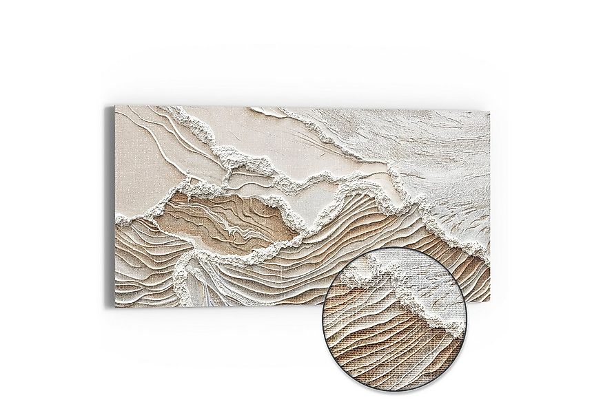 DEQORI Leinwandbild 'Sandwellenzauber', 'Sandwellenzauber', Hybrid Leinwand günstig online kaufen