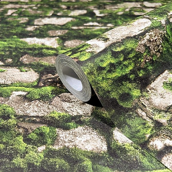 Marburg Vliestapete Tapete Vermooster Stein, geprägt, 3D-Optik, moderne Vli günstig online kaufen