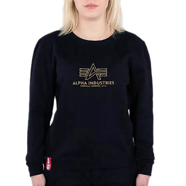 Alpha Industries Basic Embroidery Pullover M Black günstig online kaufen