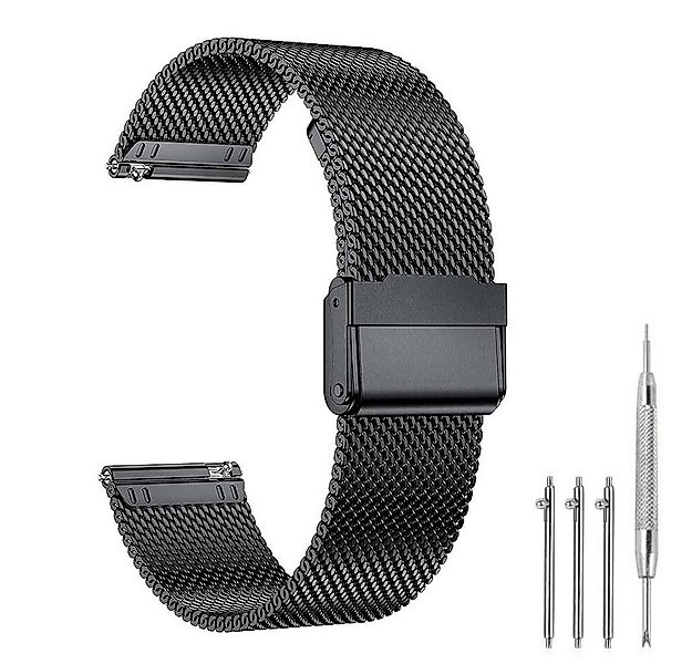 Sunicol Uhrenarmband 18/20/22mm Uhrenarmband,Mesh-Edelstahl,Interlock-Siche günstig online kaufen