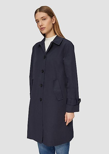 s.Oliver Trenchcoat Outdoor-Mantel Carcoat mit Rückenschlitz und Riegeldeta günstig online kaufen