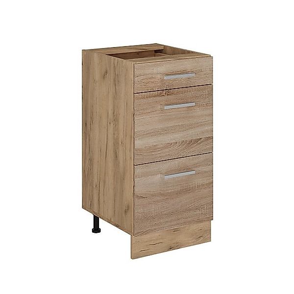 Vicco Unterschrank R-Line, Sonoma/Goldkraft Eiche, 40 cm mit Schubladen, oh günstig online kaufen