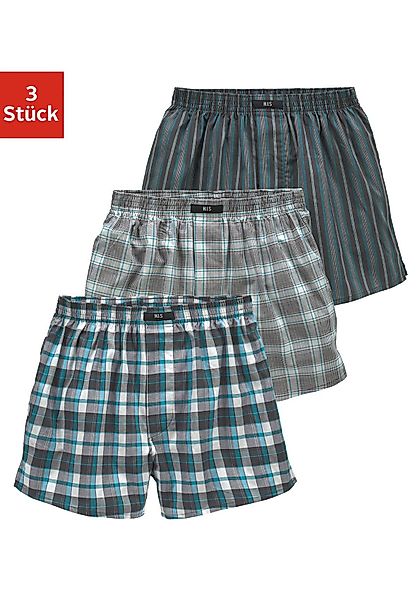 H.I.S Webboxer, (Packung, 3 St.), bequeme Passform mit trendigen Karo- oder günstig online kaufen