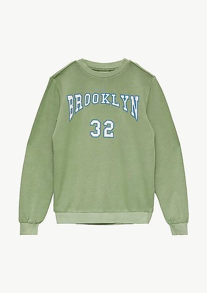 s.Oliver Sweatshirt Sweatshirt Sweatshirt mit Garment Dye und Schriftprint günstig online kaufen