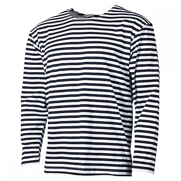 MFH Langarmshirt Marine Shirt, weiß-blau, langarm, günstig online kaufen