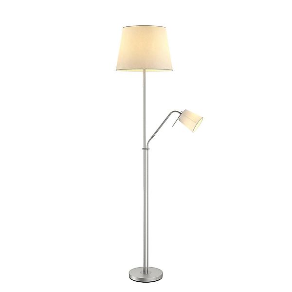 Lindby Stehlampe Nantwin 9624713 Modern in Weiß aus Textil 1-flammig E27 Wo günstig online kaufen