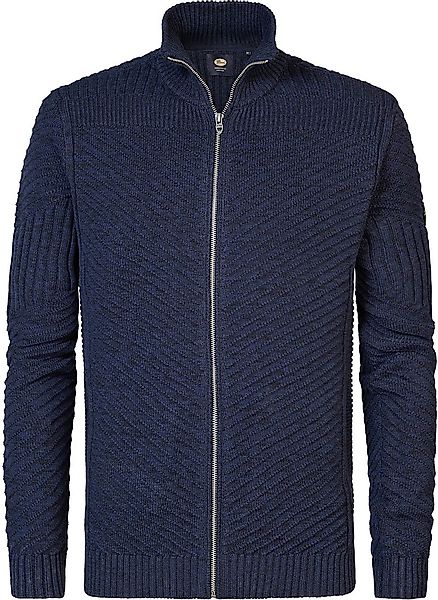 Petrol Kabelstrickjacke Nunam Navy - Größe XL günstig online kaufen