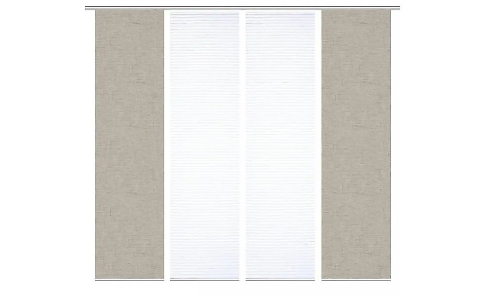 HOME in green Schiebevorhang   ¦ braun ¦ Synthetik ¦ Maße (cm): B: 60 H: 24 günstig online kaufen