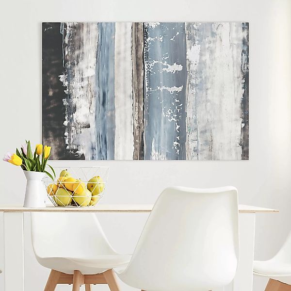 Leinwandbild Abstrakt - Querformat Eisiger Horizont I günstig online kaufen