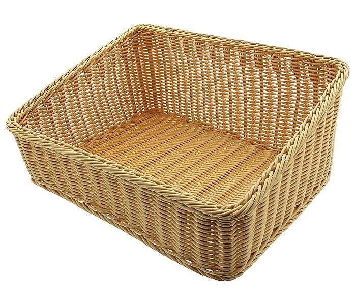 Dekoleidenschaft Regalkorb Auslagekorb aus Polyrattan, Schrankkorb, günstig online kaufen