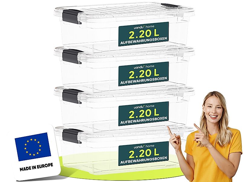 uandu home Aufbewahrungsbox mit Deckel groß günstig online kaufen