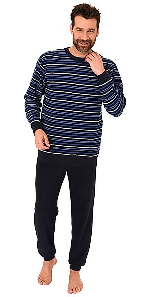 Normann Pyjama Langer Herren Frottee Schlafanzug günstig online kaufen