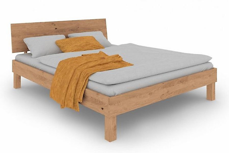 Natur24 Einzelbett Zigo Bett 190 x 90 cm Wildeiche Natur günstig online kaufen