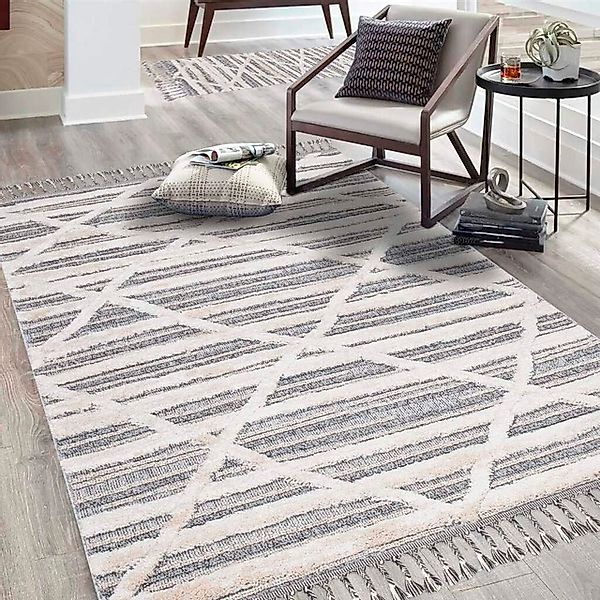 Carpet City Hochflor-Teppich »Valencia 810«, rechteckig, 20 mm Höhe, Läufer günstig online kaufen
