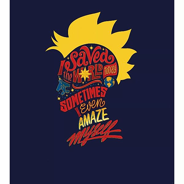 Komar Vliesfototapete Captain Marvel saves the World 250 cm x 280 cm günstig online kaufen