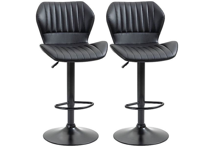 HOMCOM Barhocker 360° drehbare Barstühle (Tresenhocker, 2 St., Drehstühle), günstig online kaufen
