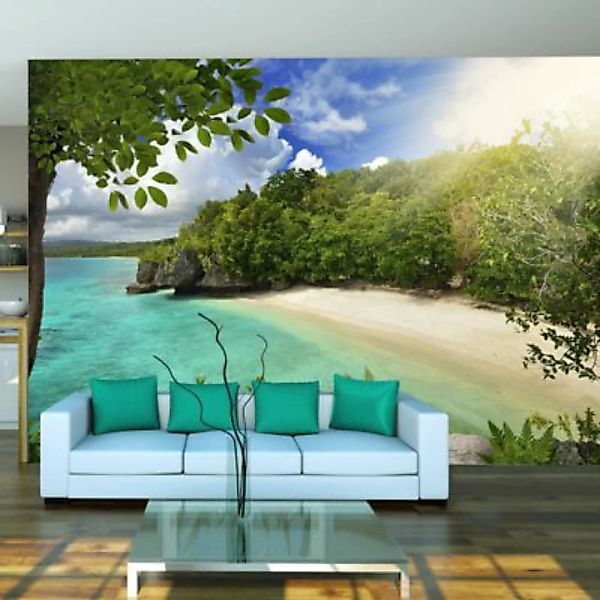 artgeist Fototapete Sunny beach mehrfarbig Gr. 300 x 210 günstig online kaufen