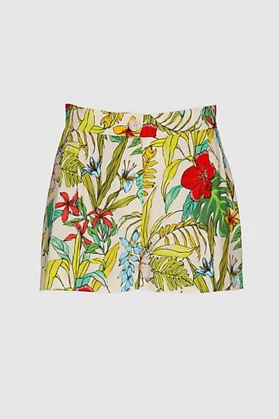 Boscana Bermudas Kurze Hose für Damen Shorts aus Leinen mit Hawaii Print do günstig online kaufen