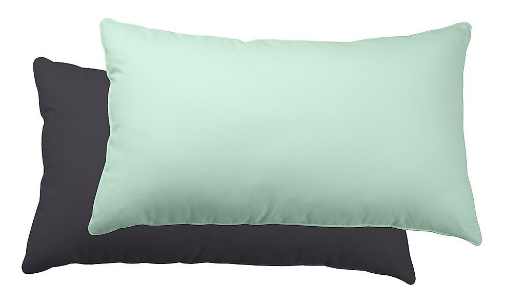 One Home Kissenbezug Doubleface, (2 Stück), Uni Wende mit Reißverschluss günstig online kaufen