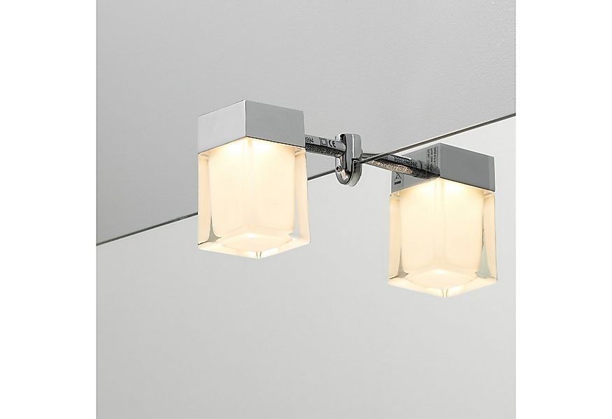 Loevschall Spiegelleuchte Cube LED Aufsatzleuchte, Spiegellampen Bad, LED f günstig online kaufen