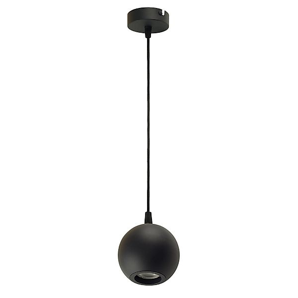 ENOVALITE Pendelleuchte GLOBE Schwarz Ø100mm Deckenleuchte GU10 Fassung 1-F günstig online kaufen