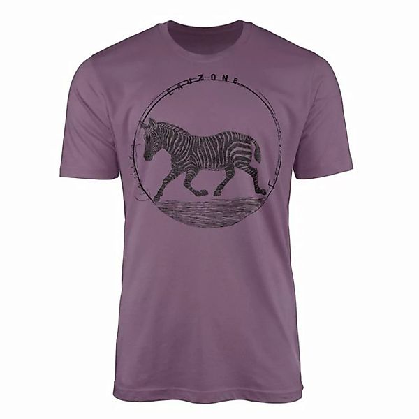 Sinus Art T-Shirt Evolution Herren T-Shirt Zebra günstig online kaufen
