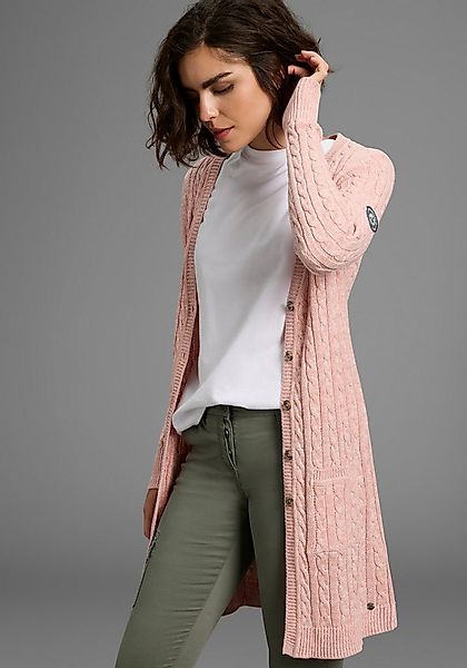 KangaROOS Longstrickjacke mit trendigem Zopfmuster und Taschen günstig online kaufen