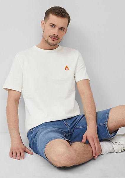 s.Oliver Kurzarmshirt T-Shirt T-Shirt mit Grill-Motiv günstig online kaufen