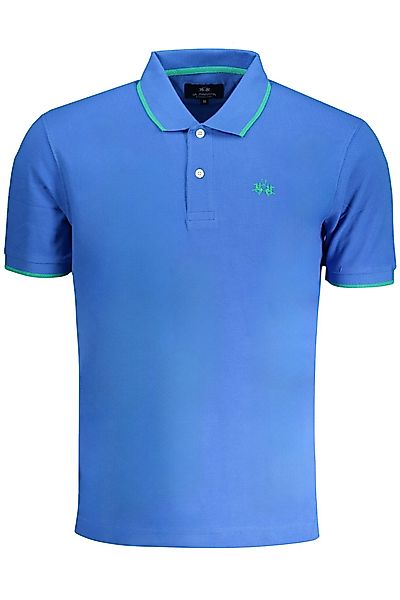 La Martina Poloshirt Blaues Herren-Kurzarm-Poloshirt: Stilvolle günstig online kaufen