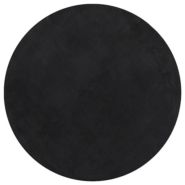 vidaXL Teppich HUARTE Kurzflor Weich und Waschbar Schwarz Ø 120 cm 375124 günstig online kaufen