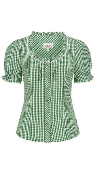 Nübler Dirndlbluse Trachtenbluse Kurzarm Natascha in günstig online kaufen