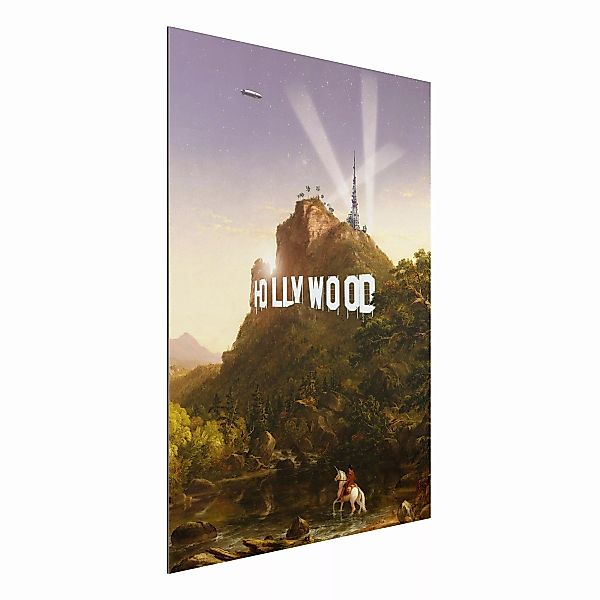Alu-Dibond Bild Natur & Landschaft - Hochformat 3:4 Gemälde Hollywood günstig online kaufen