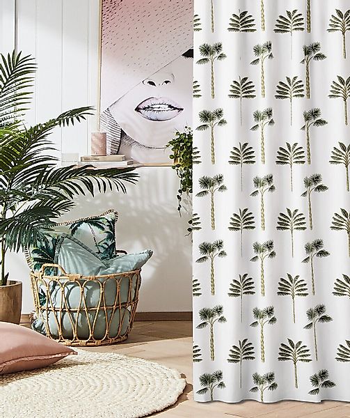 ROOM99 Vorhang Tropical Muster, Ösen günstig online kaufen