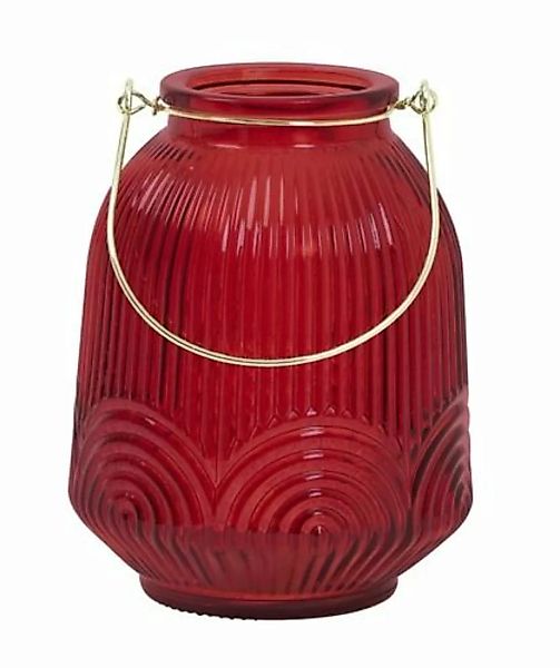 Light & Living Windlichter ohne Henkel PHARIS Windlicht rot 12,5 x 16 cm (r günstig online kaufen