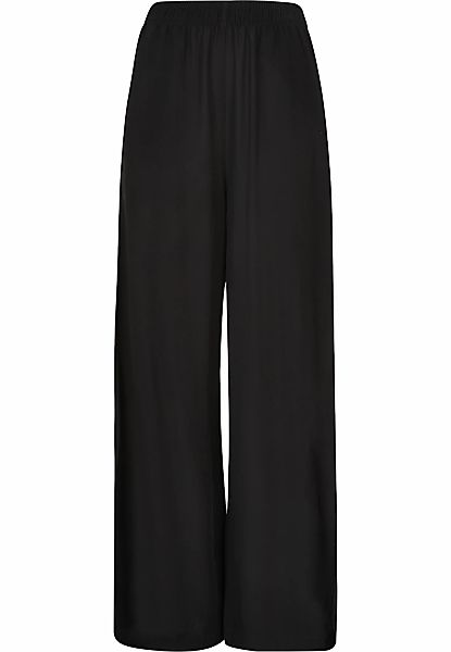 URBAN CLASSICS Stoffhose "Urban Classics Damen Ladies Wide Leg Viscose Pant günstig online kaufen
