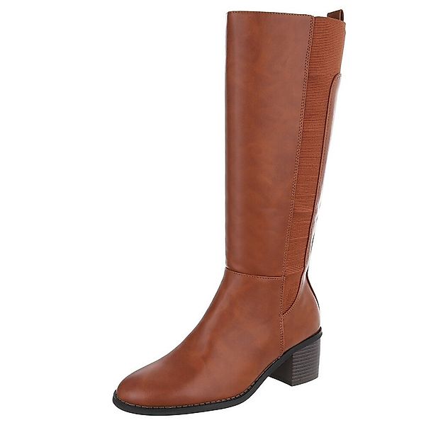 Ital-Design Elegante Stiefel mit stabilem Absatz für Alltag und Freizeit St günstig online kaufen