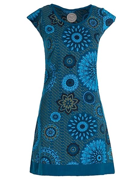 Vishes Tunikakleid Kurzarm Damen Sommer-Kleid Longshirt-Kleid günstig online kaufen