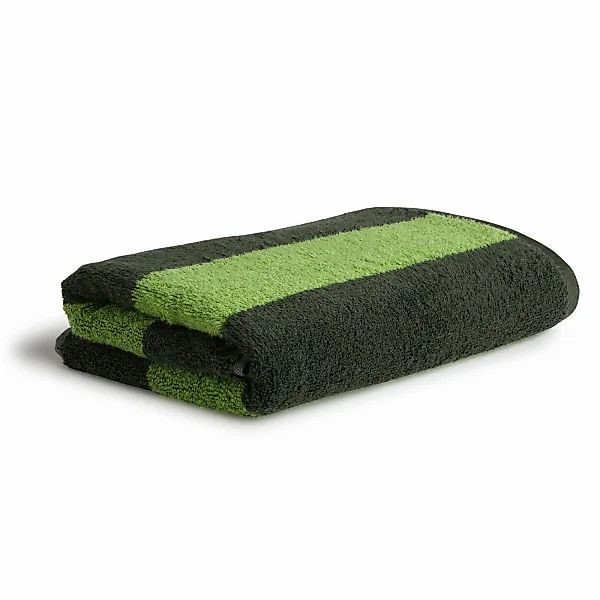 Möve Handtücher Superwuschel Blockstreifen - Farbe: cypress/peridot - 062 - günstig online kaufen
