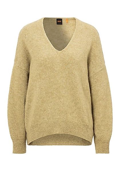 BOSS ORANGE Strickpullover Fondys Premium Damenmode mit V-Ausschnitt günstig online kaufen