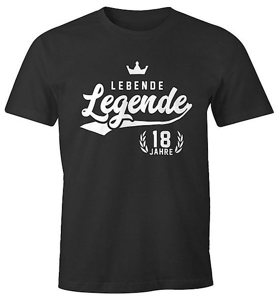 MoonWorks Print-Shirt Herren T-Shirt Lebende Legende 18. Geburtstag Athleti günstig online kaufen